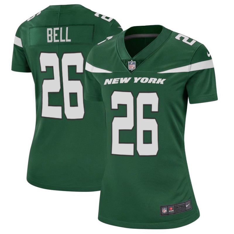 Women's New York Jets 26 Le'Veon Bell 2019 Green Vapor Untouchable Limited Stitched NFL Jersey